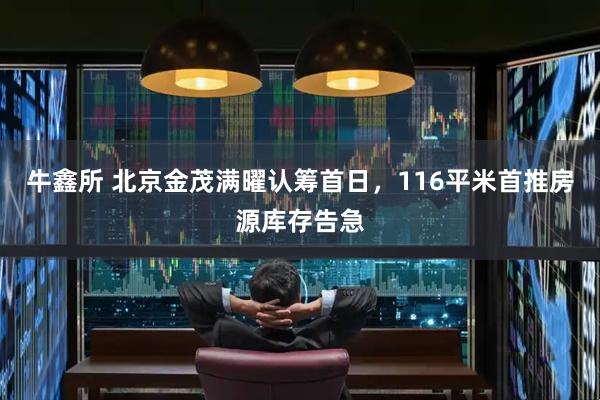 牛鑫所 北京金茂满曜认筹首日，116平米首推房源库存告急