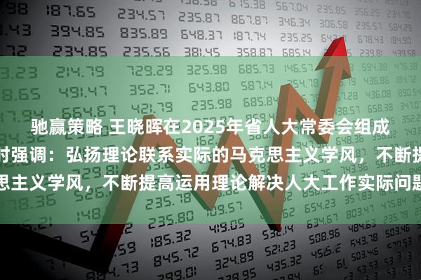 驰赢策略 王晓晖在2025年省人大常委会组成人员学习会作开班动员时强调：弘扬理论联系实际的马克思主义学风，不断提高运用理论解决人大工作实际问题的能力