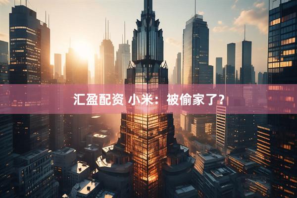 汇盈配资 小米：被偷家了？